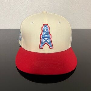 HOUSTON OILERS RETRO WHITE & RED THROWBACK